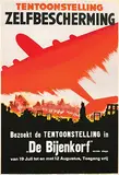 Bezoekt de Tentoonstelling Zelfbescherming in "De Bijenkorf" by Advertising Agency Arend Meijer, 1944, poster, sold Jun 2024