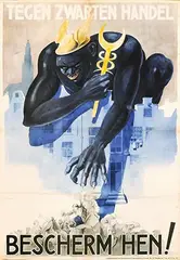 Bescherm hen! Tegen Zwarten Handel by Marius J. G. Thomassen, poster, sold Jun 2024