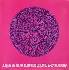 Lance Wyman, Juegos de la XIX Olimpiada Mexico, 1967, poster