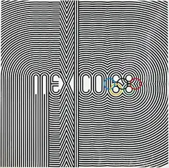 Lance Wyman, Olympic Games Mexico 1968, 1967, poster