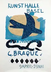 Kunsthalle Basel G. Braque by Georges Braque, 1960, poster, sold Jun 2024