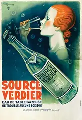 Henry Le Monnier, Source Verdier eau de table gazeuse, 1931, poster