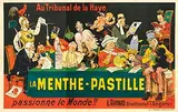 Eugene Oge, Au Tribunal de la Haye la Menthe-Pastille passionne de monde!, 1904, poster