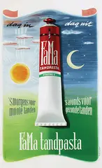 Cornelius van Velsen, FaMa tandpasta, 1948, poster
