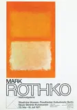 Mark Rothko, Staatliche Museen Preu?ischer Kulterbesitz Berlin Rothko, 1971, poster