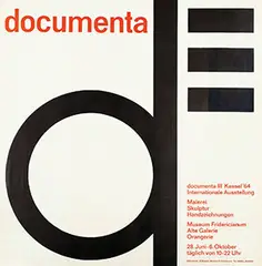 Arnold Bode, documenta 1964 Kassel, 1964, poster