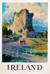 William Medcald, Ireland (Ross Castle Killarney), 1959, poster