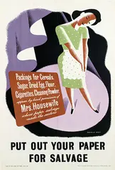 Edward Reginald Mount, Put out your paper for Salvage, poster