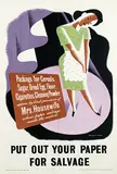 Edward Reginald Mount, Put out your paper for Salvage, poster