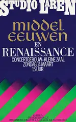 Gielijn Escher, Studio Laren Concertgebouw Middeleeuwen en Renaissance, 1971, poster
