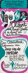 Wim Bijmoer, Theater Tingel-Tangel Jaap van de Merwe's Olifant met lange Snuit, 1966, poster