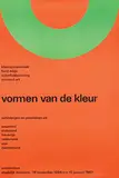 Willem H. Crouwel, stedelijk museum amsterdam vormen van de kleur, 1966, poster