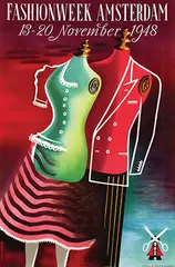 Cornelius van Velsen, Fashionweek Amsterdam, 1948, poster