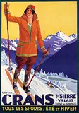 Johannes E. Müller, Crans s/Sierre Valais (Ligne du Simplon), 1925, poster