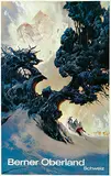 Heinrich C. Berann, Berner Oberland Schweiz, 1968, poster