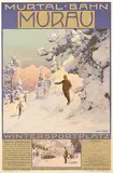 Gustav Jahn, Murtal-Bahn Murau Wintersportplatz, poster