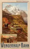 Anton Reckziegel, Wengernalp-Bahn Berner-Oberland Jungfrau, 1903, poster