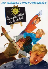 Libis, Les Vacances d'Hiver prolongées, 1941, poster