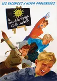Libis, Les Vacances d'Hiver prolongées, 1941, poster
