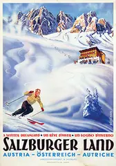 Walter J. Boschan, Salzburger Land Austria A winter Dreamland, poster