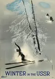 Nikolai N. Zhukov, Winter in the USSR Intourist, poster
