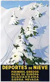 Marcias J. Morell, Deportes de Nieve (winter sports in Spain), poster