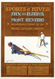 Henri Polart, Sports d'Hiver Aix les Bains Mont Revard, 1910, poster
