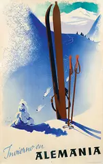 Jupp Wiertz, Invierno en Alemania (Winter in Germany), 1937, poster