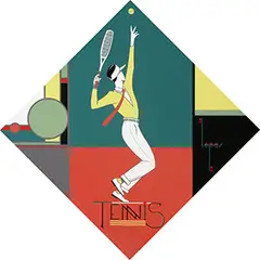 Lepas, Tennis, 1990, poster, silkscreen