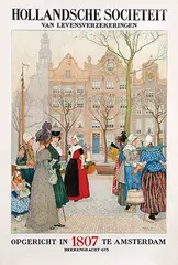 Henri Cassiers, Hollandsche Societeit van Levensverzekeringen Amsterdam, poster