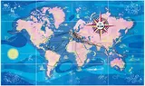 Doede A. Verhulst, KLM (world route map, constellation), poster