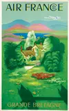 Lucien Boucher, Air France Grande Bretagne, 1951, poster