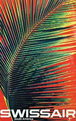 Manfred Bingler, Swissair South America, 1964, poster