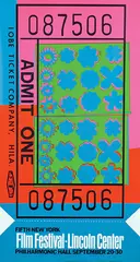 Andy Warhol, Film Festival - Lincoln Center, 1967, poster, silkscreen