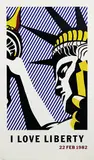 Roy Lichtenstein, I Love Liberty People for the American Way Project, 1982, poster