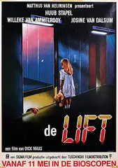Luhle, Movie: Willeke van Ammelrooy, Huub Stapel and Josine van Dalsum in Dick Maas' "de Lift", 1983, poster