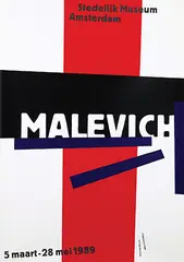 Gielijn Escher, Stedelijk Museum Amsterdam Malevich, 1989, poster
