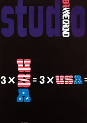 Jan Bons, studio Brakegrond 3 x USA, 1969, poster, silkscreen
