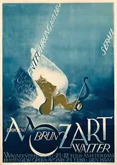 Joop Sjollema, Mozart Entführung Aus Dem Serail Wagnervereniging Amsterdam Den Haag, 1934, poster