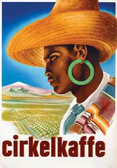 Adolf Harry Bernmark, Cirkelkaffe, 1952, poster