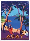 Roger Broders, Agay sur la Côte d'Azur, 1928, poster