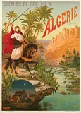 F. Hugo d' Alési, Chemins de Fer P.L.M. Algerie Gorges d'El Kantara, 1892, poster