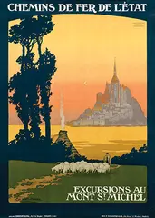 Léon Constant-Duval, Excursions au Mont St. Michel, poster