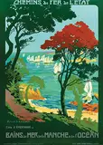 Julien Lacaze, Côte d'Émeraude Bains de Mer de la Manche & de l'Océan, poster