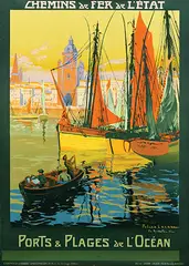Julien Lacaze, Ports & Plages de l'Océan, poster