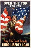 Sidney H. Riesenberg, Over the top for you Buy U.S. Gov't Bonds Third Liberty Loan, 1918, poster
