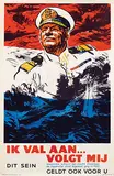 Patrick C. Keely, Ik val aan... volg mij said Dutch admiral Karel Doorman when he faced the Japanese fleet on the Java Sea in 1942, poster