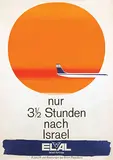 Ruedi Külling, EL AL nur 3.5 Stunden nach Israel, 1962, poster