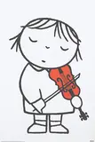 Hendrik Magdalenus (Dick) Bruna, Without text (violin), poster