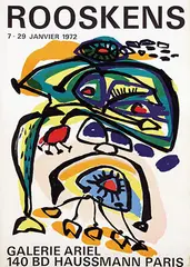 Anton Rooskens, Galerie Ariel Paris Rooskens, 1972, poster